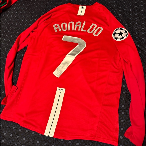 Cr7 cristiano ronaldo manchester united soccer jersey long sleeve brand new nike - Picture 6 of 9
